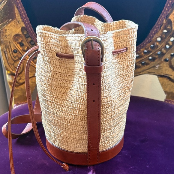 Sezane Mini Farrow Raphia Crossbody - Picture 6 of 6